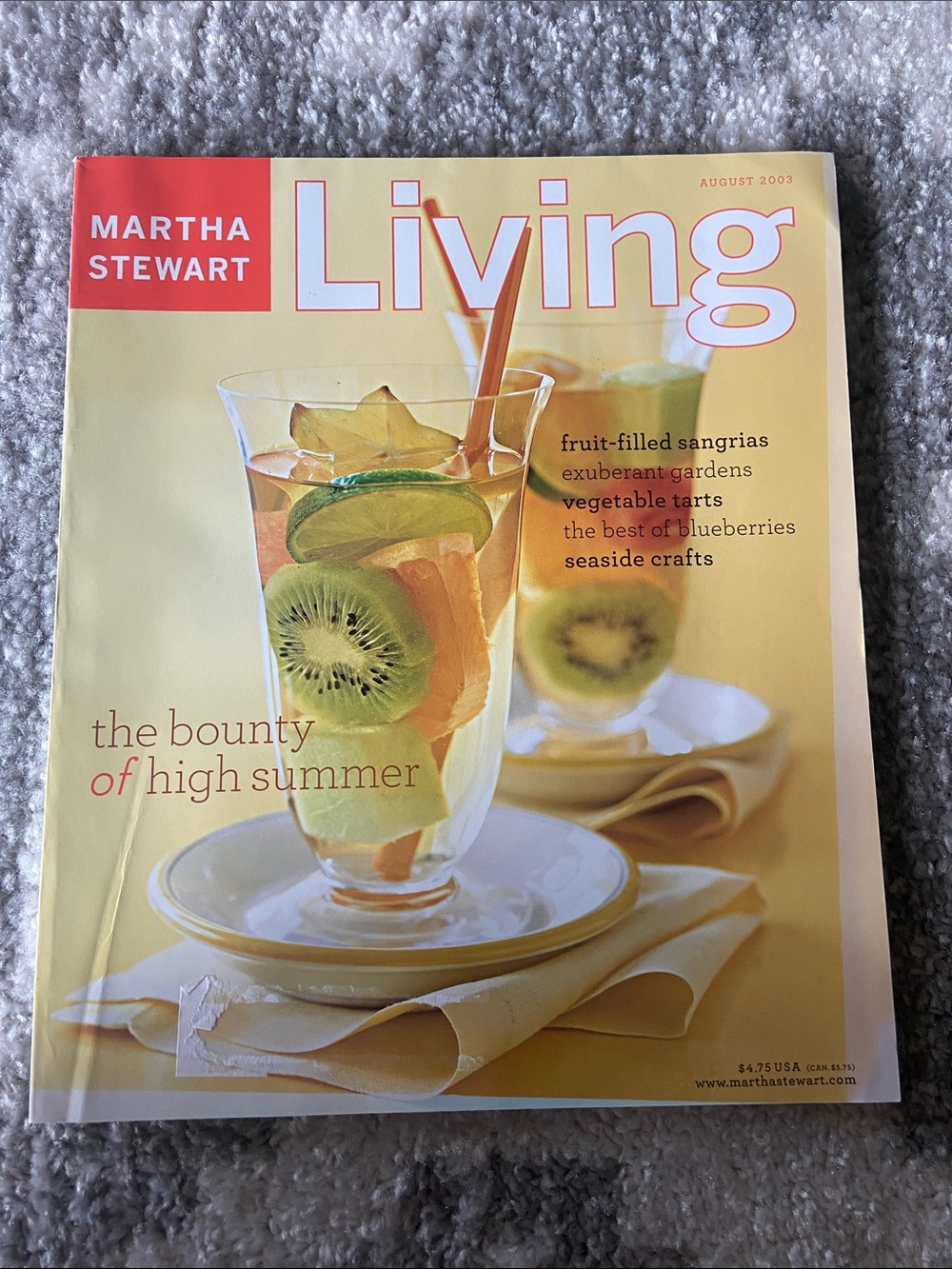 Martha Stewart Living Magazine - August 2003